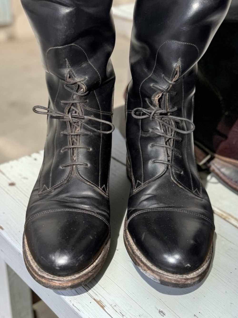 Bond Boot Co. The Effingham 200L Leather Equestrian Riding Boot 7.5 Made in USA - Picture 7 of 8